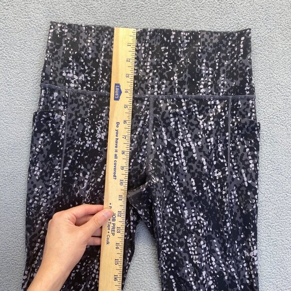 Athleta Capri Leggings Black/White Women's Size Size S/P,Pockets,Athletic - Picture 5 of 9